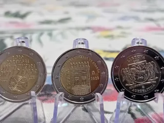 Lotto 5 Monete 2 Euro Commemorative