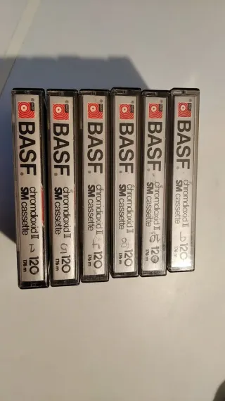 Cinta BASF Chromdioxid II 120 minutos. Muy buenas.