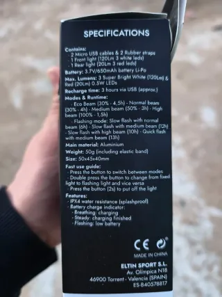 Kit Luces Bicicleta Lite 120+20