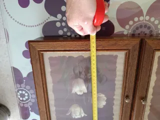 Cuadro cuelga llaves madera y cristal