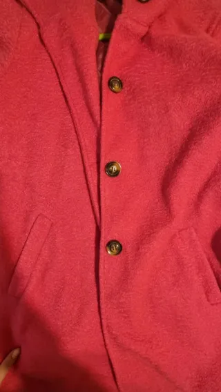 Abrigo rosa fucsia talla única M-L. Marca Mulaya