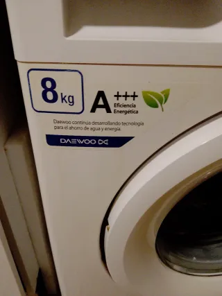 Lavadora DAEWOO 8kg A+++