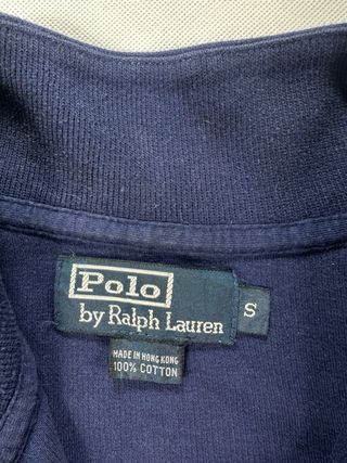 Jersey Polo Ralph Lauren Azul Quarter Zip, Talla S