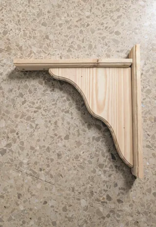 4 Escuadras de marquetería de madera