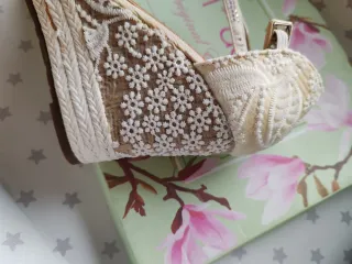 Sandalias Boho de Novia color crema