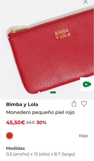 Monedero Bimba y Lola piel azul marino.