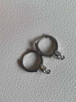 Pendientes de plata con circonita