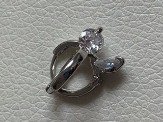 Pendientes de plata con circonita