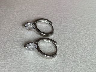 Pendientes de plata con circonita