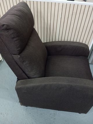 Sillón Reclinable Tela Verona Chocolate