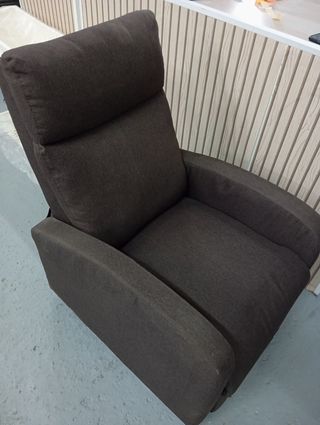 Sillón Reclinable Tela Verona Chocolate