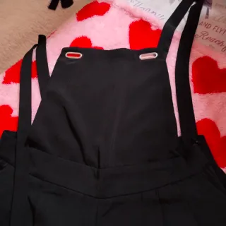 Mono pantalón negro ancho