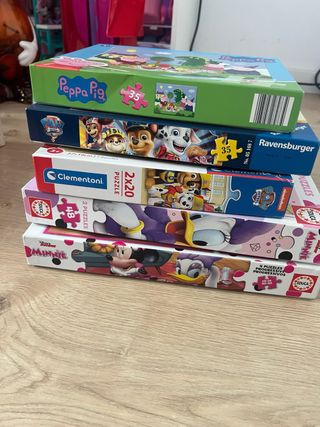 Lote Puzzle Bambini Peppa Pig, Paw Patrol, Minions