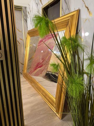 Espejo Grande Marco Dorado [ 234 x 170 cm ]