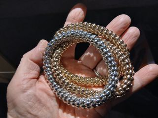 Bracciali maglia oro, argento e oro rosa e oro gia