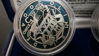 1,19 Oz Plata Pura San Marino 2003 JJOO Atenas