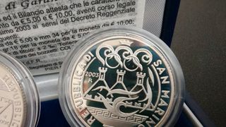 1,19 Oz Plata Pura San Marino 2003 JJOO Atenas