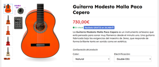 Guitarra Flamenca Paco Cepero Amplificada