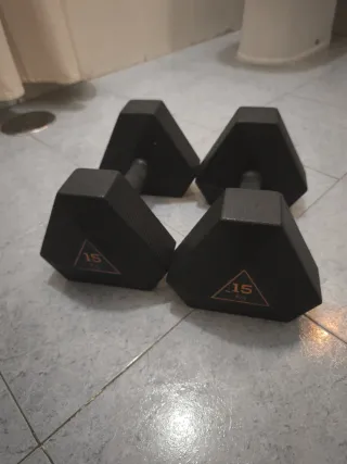 Mancuernas 15kilos y 17.50 kilos