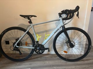 Bicicleta Carretera Triban Talla M Gris