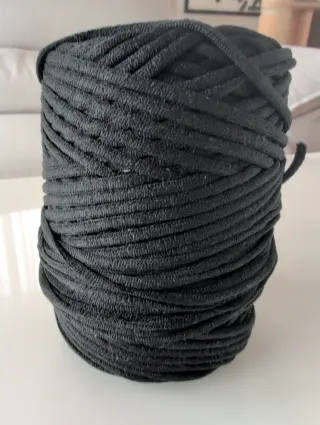 Bobina cordón elástico negro