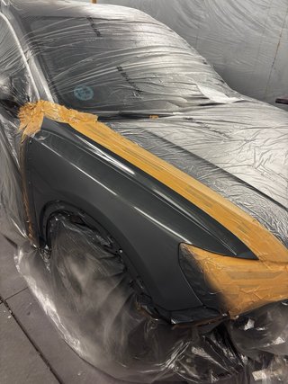 Placha y pintura trabajo con ocupación de chapa y