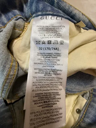 Vaqueros Gucci Azules