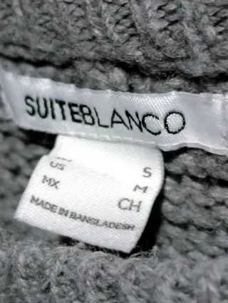 Jersey punto trenzado cuello redondo