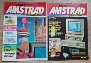 Dos revistas Microhobby Amstrad Semanal 60 y 63