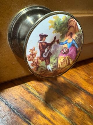 Perchero Vintage de Metal y madera Años 70’s