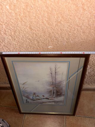 Cuadro decorativo paisaje invierno