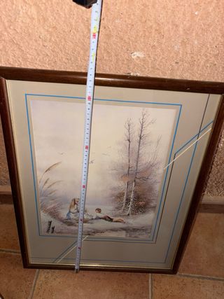 Cuadro decorativo paisaje invierno