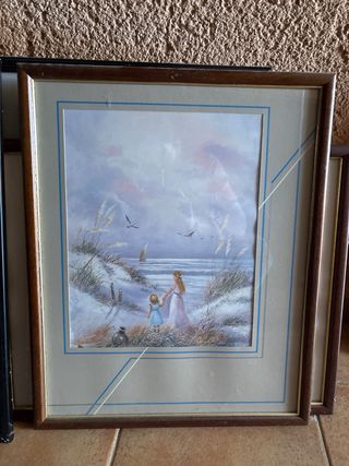 Cuadro decorativo paisaje invierno