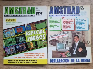 4 revistas Amstrad User números 20, 30, 33 y 34