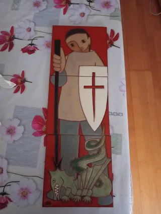 Sant Jordi y el dragón cerámica