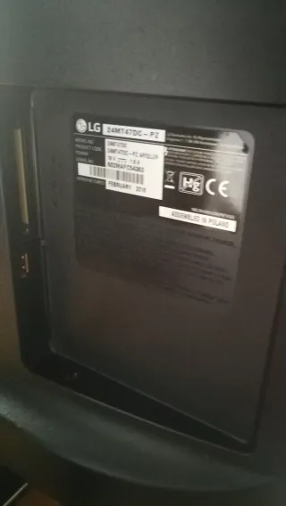 Monitor LG TV/PC Nero