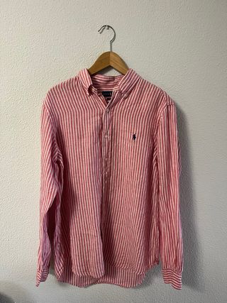 Camicia Ralph Lauren a righe rosse e bianche