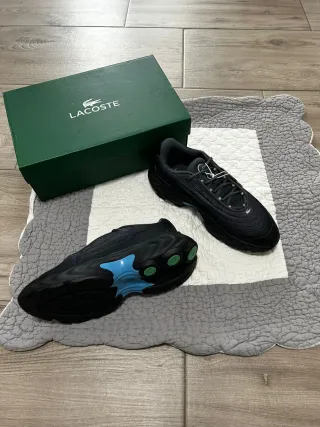 Scarpe uomo Lacoste nere/argento