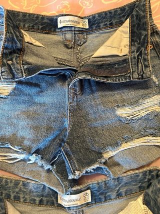 Shorts vaqueros rotos denim