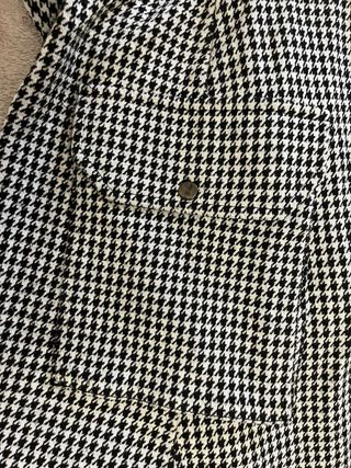 Falda de cuadros blanco y negro