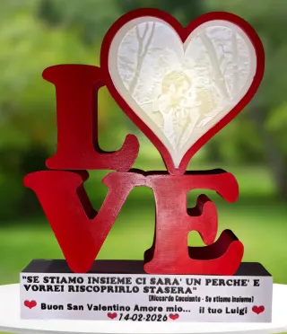 Lampada San Valentino Personalizzata - Litofania