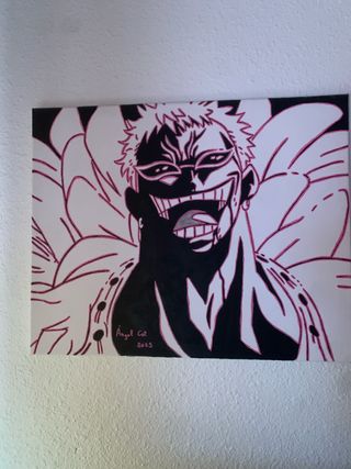 Cuadro Donquixote Doflamingo Hecho a Mano