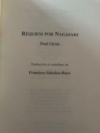 Requiem por Nagasaki. Libro