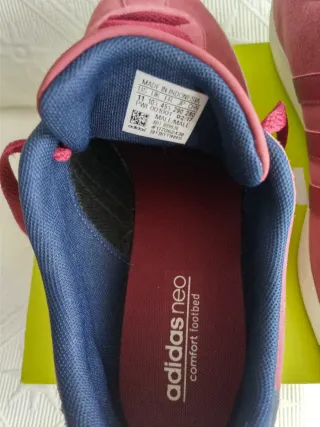 Adidas Neo Zapatillas Deportivas burdeos y blancas