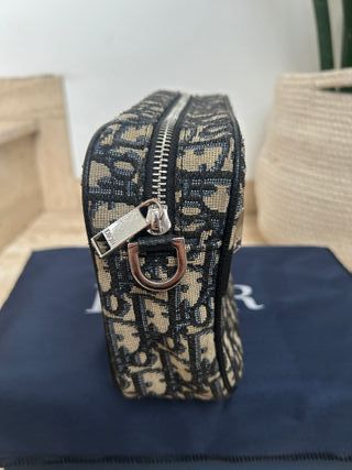 Riñonera Dior Beige y Azul