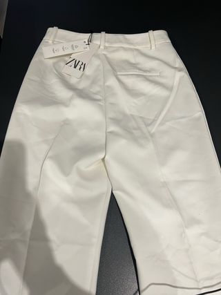 Pantalón Zara Mujer Blanco Nuevo