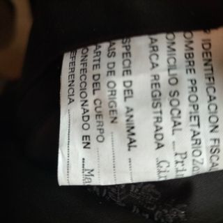 Abrigo de visón sintético