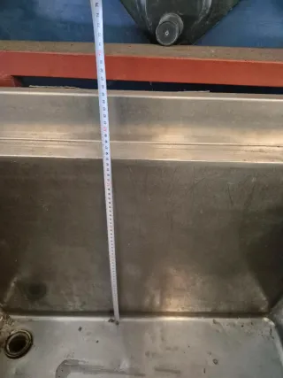 Fregadero industrial doble inoxidable