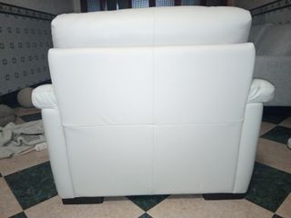 Sofá Natuzzi Piel Blanco