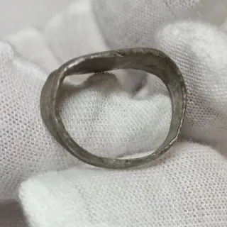 Anillo de Plata Romano con Sello